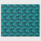 Papier Cadeau Teal Galaxy Series Design 8 (Plat)