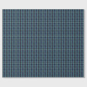 Papier Cadeau Teal & Navy Tartan Plaid Gift Wrap Wrapping Paper (Plat)