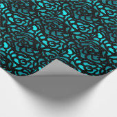 Papier Cadeau Teal s'est levé papier d'emballage (Coin)