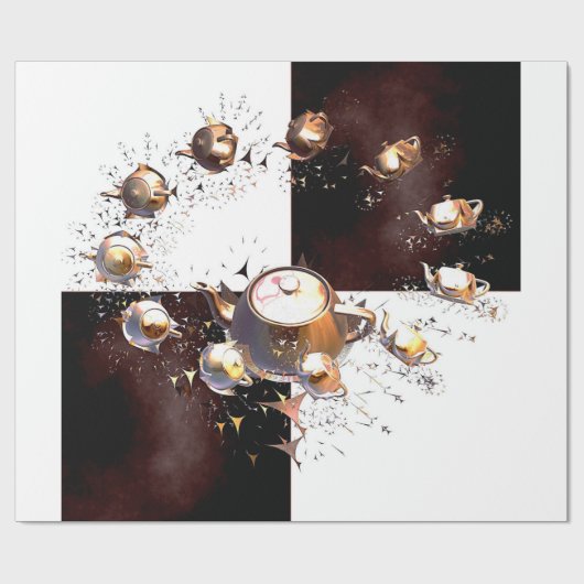 Papier Cadeau Teapot (Plat)