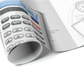 Papier Cadeau Technical Drawing Office Supplies (Coin rond)