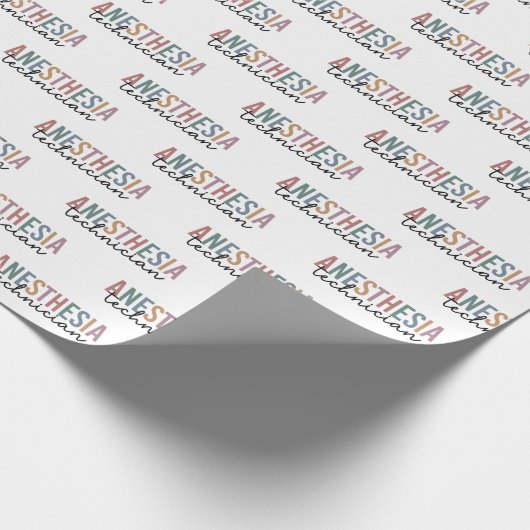 Papier Cadeau Technicien d'anesthésie Technique d'anesthésie rét (Coin)