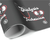 Papier Cadeau Technicien en dialyse Infirmière en néphrologie du (Coin rond)