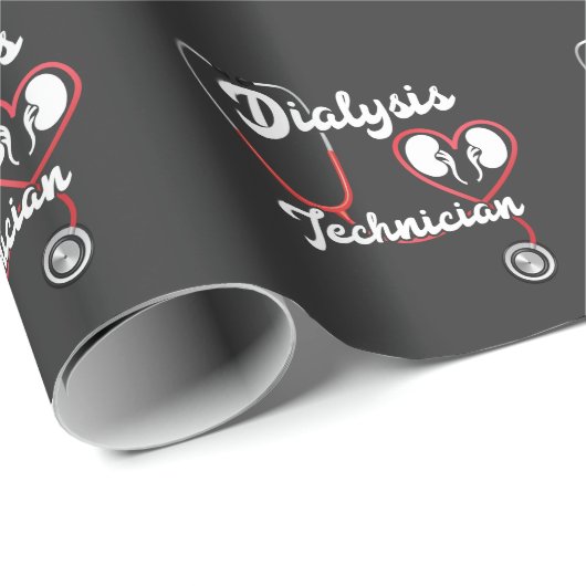 Papier Cadeau Technicien en dialyse Infirmière en néphrologie du (Coin rond)