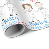 Papier Cadeau Techniciens en pharmacie (Coin rond)