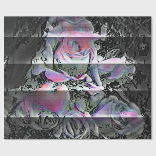 Papier Cadeau Techno Bouquet (Plat)