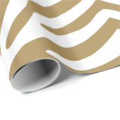 Papier Cadeau Teck Neutral Zebra (Coin rond)
