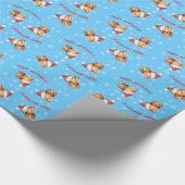 Papier Cadeau Teckel à cheveux longs heureux de Howliday (Coin)