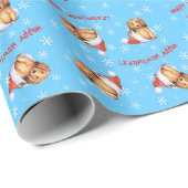 Papier Cadeau Teckel à cheveux longs heureux de Howliday (Coin rond)
