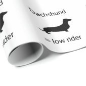 Papier Cadeau Teckel = Lowrider (Coin rond)