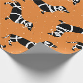 Papier Cadeau Teckels de maman de Halloween (Coin)