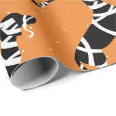 Papier Cadeau Teckels de maman de Halloween (Coin rond)