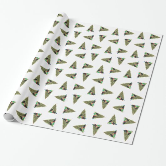 Papier Cadeau Teckels écossais à Noël (Déroulé)