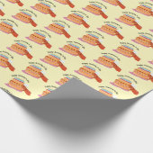 Papier Cadeau Tectez l'oiseau d'anniversaire (Dragon à tête nue) (Coin)