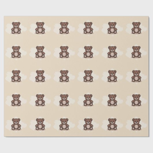 Papier Cadeau Teddy Bear (Plat)