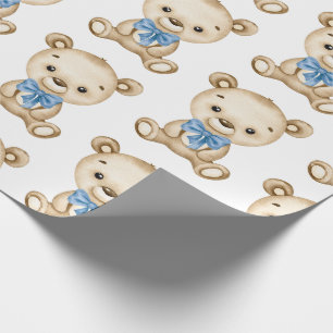 Papier Cadeau Teddy Bear Baby Baby shower garçon