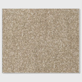 Papier Cadeau Teddy Bear Brown Gold Parties scintillant (Plat)