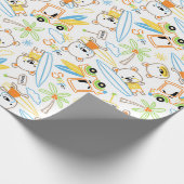 Papier Cadeau Teddy Bear Surfers  (Coin)