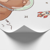 Papier Cadeau Teddy l'explorateur de l'espace (Coin)