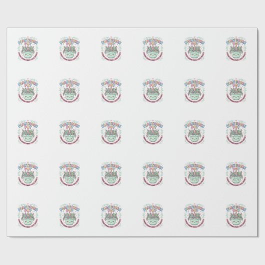 Papier Cadeau Tee-shirt graphique design graphique de pot de lic (Plat)