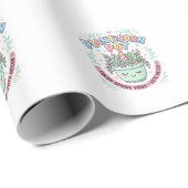Papier Cadeau Tee-shirt graphique design graphique de pot de lic (Coin rond)