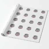 Papier Cadeau Tee-shirt graphique vectoriel d'esprit de camp d'é (Déroulé)