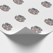 Papier Cadeau Tee-shirt graphique vectoriel d'esprit de camp d'é (Coin)