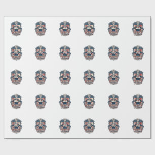Papier Cadeau Tee-shirt graphique vectoriel infirmière patriotiq