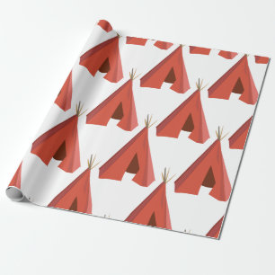 Papier Cadeau Teepee indien