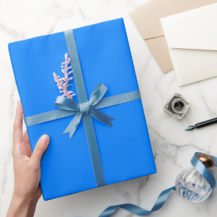 Papier Cadeau Teinte de couleur bleu azur uni
