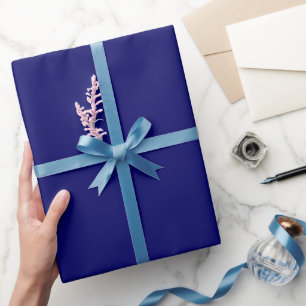 Papier Cadeau Teinte de couleur bleu marine uni