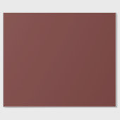 Papier Cadeau Teinte de couleur brun Auburn uni (Plat)