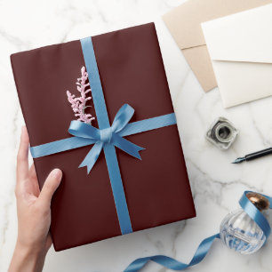 Papier Cadeau Teinte de couleur marron brûlé uni