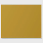 Papier Cadeau Teinte de couleur or miel brûlé uni (Plat)