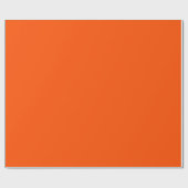 Papier Cadeau Teinte de couleur orange Cosmic Blaze simple (Plat)