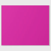 Papier Cadeau Teinte de couleur rose choquant uni (Plat)