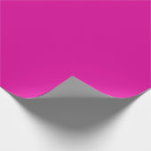 Papier Cadeau Teinte de couleur rose choquant uni (Coin)