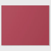 Papier Cadeau Teinte de couleur rouge framboise simple (Plat)