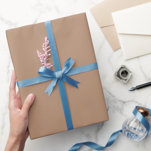 Papier Cadeau Teinte de couleur taupe uni (Cadeaux)
