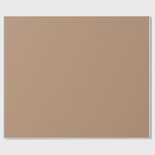 Papier Cadeau Teinte de couleur taupe uni (Plat)