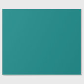 Papier Cadeau Teinte de couleur vert sarcelle uni (Plat)