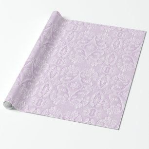 Papier Cadeau Teintes de dentelle fleurie de lavande