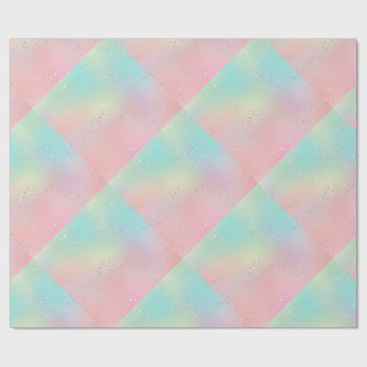 Papier Cadeau Teinture à cravate pivotante pastel mignon rose tu (Plat)