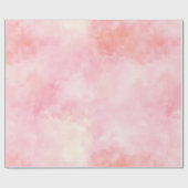 Papier Cadeau Teinture à tarte jaune rose (Plat)