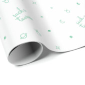 Papier Cadeau Tel un Taurus (blanc) (Coin rond)