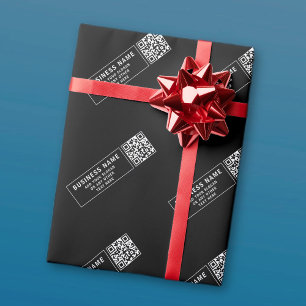 Papier Cadeau Télécharger le code QR ou le logo Nom De L'Entre
