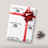 Papier Cadeau Télécharger le logo Retro-Moderne Blanc & Noir (mo