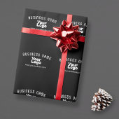 Papier Cadeau Télécharger le logo Rétro-Moderne Noir & Blanc (mo