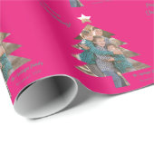 Papier Cadeau Télécharger une image de famille dans une forme d' (Coin rond)