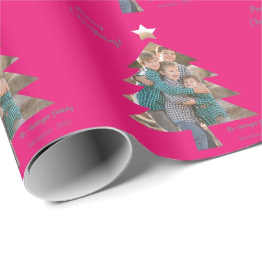 Papier Cadeau Télécharger une image de famille dans une forme d' (Coin rond)